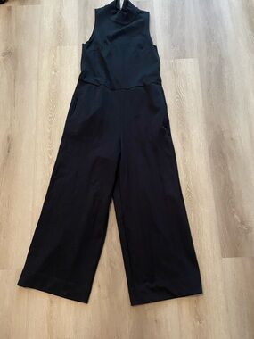 Nike Black Sleeveless Wide-Leg Jumpsuit